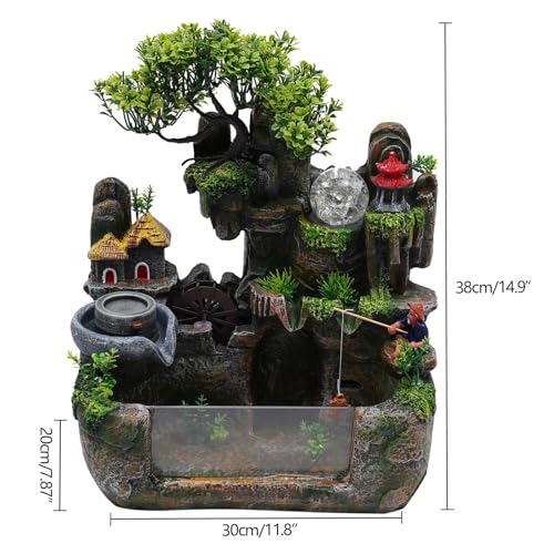 Fountain Rockery Ornaments Fish Tank Decor Modern Desktop Fountain Accessories Tabletop Water Fountain