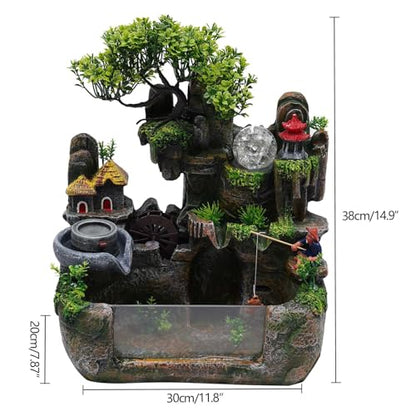 Fountain Rockery Ornaments Fish Tank Decor Modern Desktop Fountain Accessories Tabletop Water Fountain