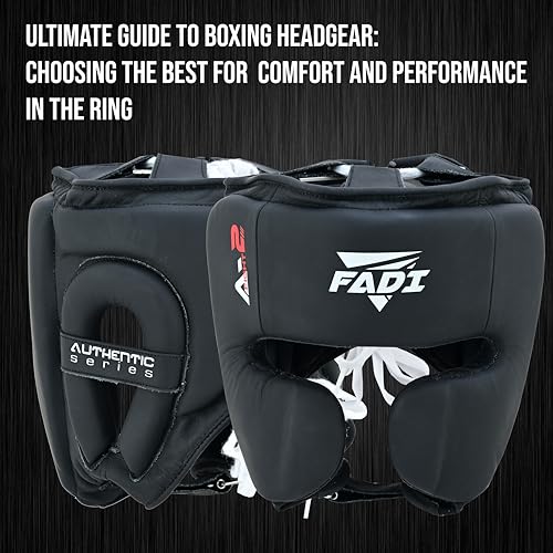 Authentic Series A2 Boxing Headgear - Premium Leather Head Guard for Kids and Adults in MMA, Kickboxing, Muay Thai, Karate, Martial Arts, and Taekwondo - color: Black, size: Small-Medium