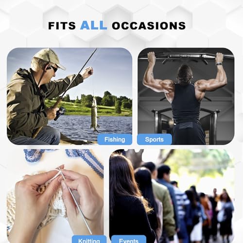 TESEAS Clicker Counter Handheld Tally Counter 4-Digit Number Counter, 2 Pack Hand Mechanical Counters Clickers Pitch Umpire Click Counter for Coaching, Knitting, People, Lap, Fishing, Golf, - color: 4pack
