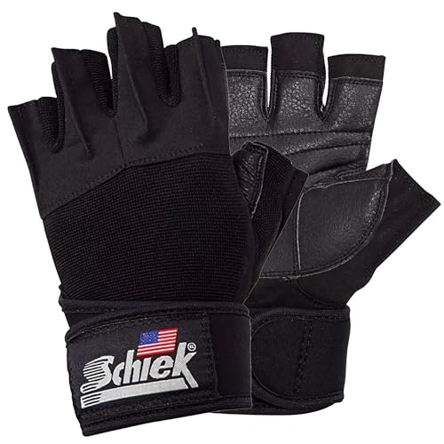 Schiek Sports 540 Platinum Lifting Gloves - Weightlifting Gloves with Wrist Wrap Support for Gym Workouts - size: Medium