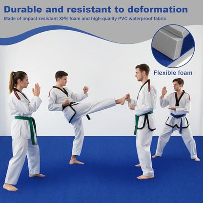 Generic Folding Gymnastics Mat 118.11x70.87x1.57inch Indoor Gymnastics Track Exercise Mat with Grippy Surface for Home Yoga Fitness Pilates Martial Art