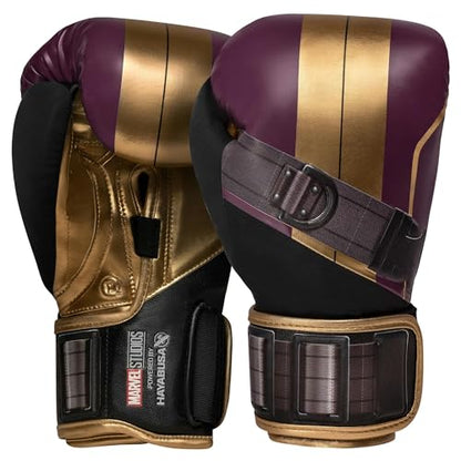 Hayabusa Marvel Hero Elite Boxing Gloves | Sparring and Training, Muay Thai Kickboxing, Fight Ready, Licensed Design, Padded Knuckle, 10oz 12oz 16oz, Men and Women - color: Batroc, size: 16oz