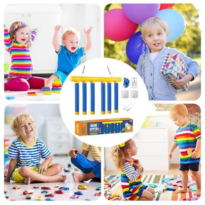 2026 Upgraded Reflex Drop Sticks Challenge Game – Hand Speed & Reflex Training, 3 Adjustable Speed Modes, Rechargeable Toy for Kids, Teens & Adults, Family Party Fun