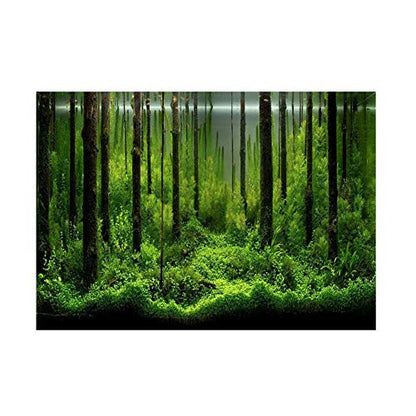 Aqrium Background, 3D Effect Waterproof Fore Landsce Underwater Fish Tank Backdrop Poer Decoration PVC Adhesive Sticker(12246Cm)