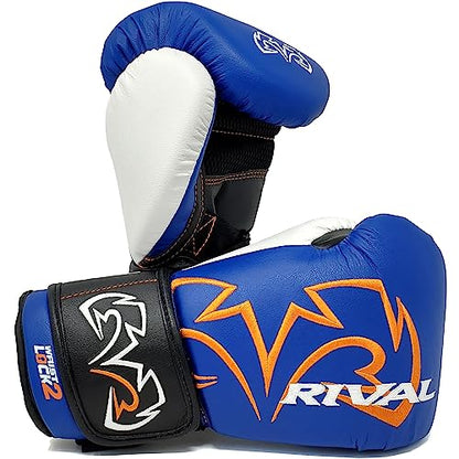 RIVAL Boxing RB11 Evolution Heavy Bag Gloves, with a High-Density, Power-Transmitting Foam and Microfiber Outer - color: Blue, size: Medium