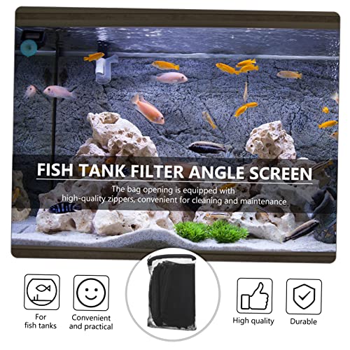 STOBAZA 15Pcs Zipper Bags for Aquarium Mesh Pouches for Fish Tank Filtration for Carbon Prevents Fines from Washing