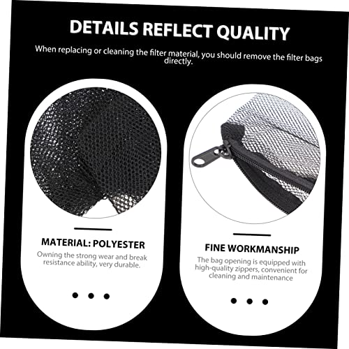 STOBAZA 15Pcs Zipper Bags for Aquarium Mesh Pouches for Fish Tank Filtration for Carbon Prevents Fines from Washing
