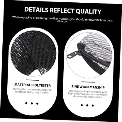STOBAZA 15Pcs Zipper Bags for Aquarium Mesh Pouches for Fish Tank Filtration for Carbon Prevents Fines from Washing