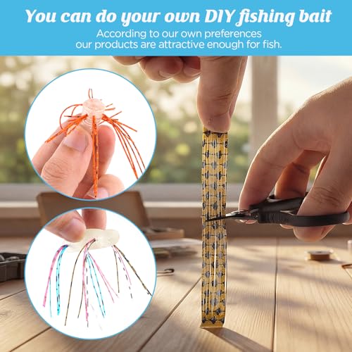 Hikary Fishing Lure DIY Kit Making Kit,Dice Baits for Bass Fishing,Skirt Threader Tool Freshwater Gift for Men Women
