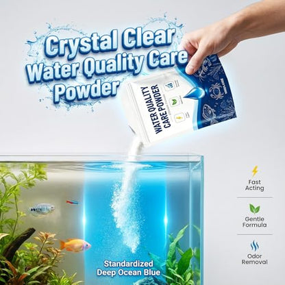 Aquatic Care Powder for Pond and Aquarium, 2026 Upgrade Aquatic Care Powder for Fish Shrimp & CrabEasy-Mix Pond and Aquarium Water Care Support, Maintenance Friendly Daily Water Care, 100g (3)
