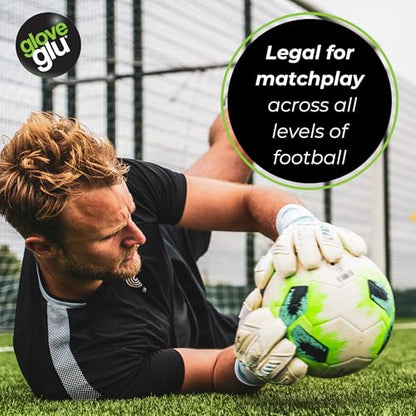 gloveglu Goalkeeper Glove Spray Bundle | 120ml Goalkeeper Glove MEGAgrip Spray + 50ml Goalkeeper Glove Wash & Prepare Spray | Ideal for Goalies, Soccer Training & Match Day Performance - style: MegaGrip + AquaGrip