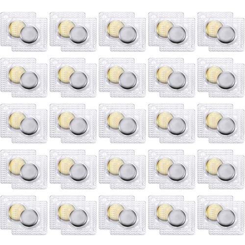 WILLBOND 25 Pairs Hidden Magnetic Snap PVC Hidden Sew on Snaps Purse Closure for Fastener Handbag Purses Clothing Clasp DIY Craft Sewing Tools