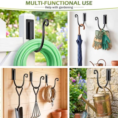 Garden Hose Holder Outside: 2 Pack Wall Mount Water Hose Holder - Heavy Duty Garden Water Hose Hanger for Outside Hose Storage - color: A-2PCs-8“