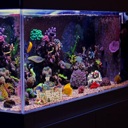 Balacoo Fish Tank Castle Decor Aquarium Castle Adornment | Aquarium Underwater Castle Ornament Resin Aquarium Adornment 5.70 X 4.33 X 4.33 in Hideout for Betta Fish and Tropical