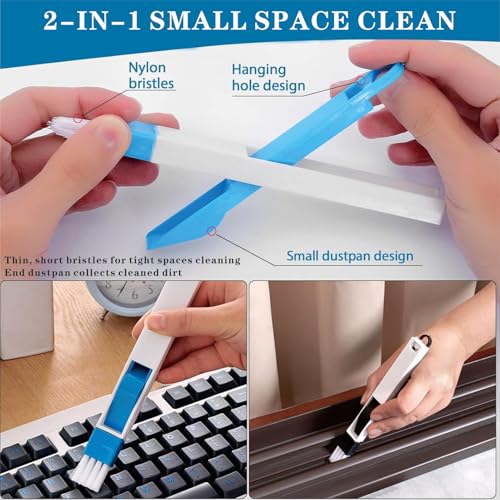 14 Pcs Crevice Cleaning Brush, Corner Brush, Screen Cleaner Brush, Cleaning Tools for Housekeeping, Garbage Disposal Cleaner Brush, Window Track Cleaning Tools, Kitchen - size: 14piece