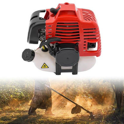 Bepritm 42.7CC Gasoline Engine 2-Stroke, 9200Rpm Portable Petrol Engine Motor, Air-Cooled Single-Cylinder Hand-Pull Gasoline Engine for Weed Whackers, Agricultural Equipment, Construction