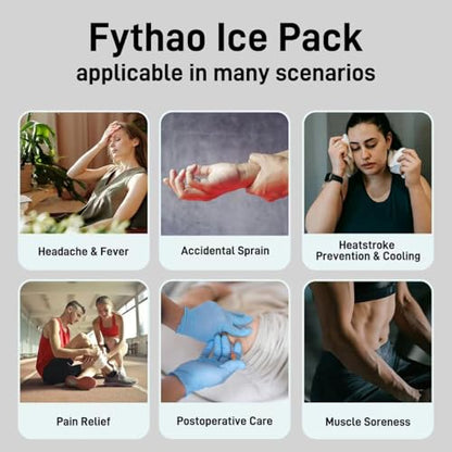 Ice Bag, Ice Packs for Injuries Reusable 9", Hot Water Bag for Pain Relief, Hot & Cold Therapy, Cold Pack Pink - size: 9", style: Pink