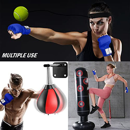 Slip on Boxing Hand Wraps Padded Thick Knuckle Inner Gloves 36 inches Elastic Wrist Strap Quick Wrap Under Mitts for Martial Arts, Muay Thai, MMA, Kickboxing Men Womem - color: Blue, size: X-Large