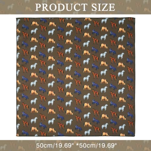 GERINLY Silk Hair Scarf Animal Print Leopard Neck Scarf Summer Neckerchief for Women Bag Purse Accessory - color: Multicolor