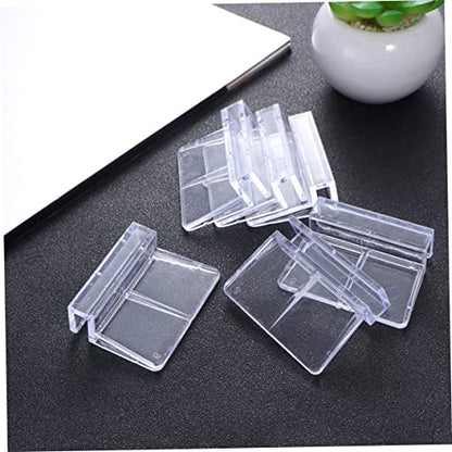 BESPORTBLE 10pcs 6mm Fish Tank Cover Holder Acrylic Support Bracket for Fish Tank Aquarium