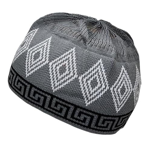 Set 4 Kufi Hat for Men Muslim AMN-225 Beanie Skull Cap Islam Taqiyah Takke Gift - color: Color Set 4