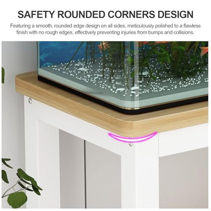Double-Tier Fish Tank Stand, Heavy-Duty Aquarium Stand, With Shelving Unit, Features Non-Slip Pads, Reptile Enclosure Stand, Suitable For Fishkeeping, Turtle Keeping(Black+Black,23.6x11.8in) - color: Black+Black, size: 23.6x11.8in
