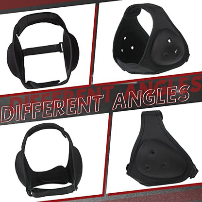 Jerify 2 Pcs Wrestling Headgear for Kids Youth Soft Grappling Headgear Wrestling Adjustable Ear Guard Protective(Black) - color: Black
