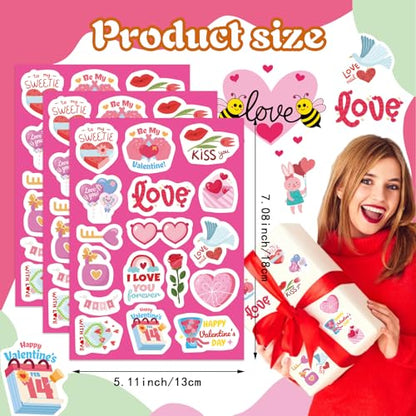 357 PCS Valentines Day Stickers, Love Heart Stickers for Kids - style: Valentines Day Stickers