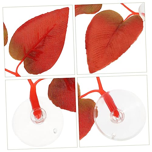 Yardwe 2pcs Betta Leaf Pad Hammock for Fish Tank Comfortable Resting Place and Aquarium Decoration Cup Design for Betta Spawning and Habitat