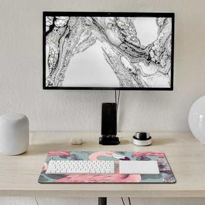 Large Size Gaming Mouse Pad Flamingo2 Desk Mat Non-Slip Base Waterproof Desktop Writing Pad for Office Home - color: Flamingo2, size: 30x60cm