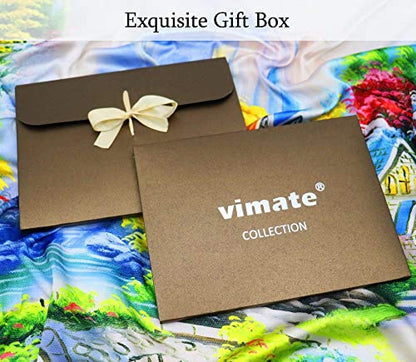 100% Mulberry Silk Scarf-Printed or Solid Color 35” Square Large Silk Hair Head Wrap Scarf With Gift Box Package - color: D Pattern: Blooming Red Flower