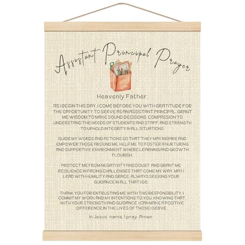 Boat Wades Assistant Principal Christian Wall Art Poster Hanger Frame, Assistant Principal Gifts Hanging Wall Decor for School Deputy Headteacher Office, 12x16 Inch - color: Assistant Principal