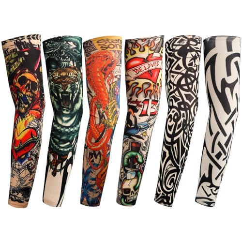 YARIEW Temporary Tattoo Sleeves for Men Arm Sleeves for Men Tattoo Sleeve - color: Multicolor-7