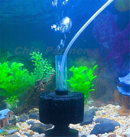 Bio Sponge Filter Air Pump Driven Breeding Fry Betta Shrimp Nano Fish Tank Aquarium (Small) - size: Small