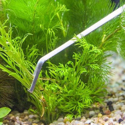 3Pcs Aquascaping Tools, Stainless Steel Aquarium Plant Tools with Straight & Curved Tweezers and Curved Scissors, for Aquatic Plant Care & Tank Maintenance, Terrarium