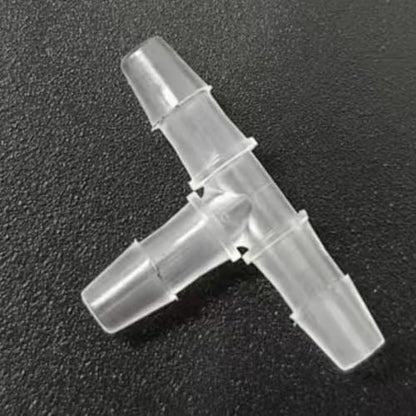 3 Way Tee Connector Equal Barbed T-Fitting 3 Way Hose Barb Adapter for Laboratory Biochemical Analytical Instruments Food Machinery Aquarium Equipment 100pc/pk (2.4mm 3/32'' Cir) - size: 2.4mm 3/32'' Cir