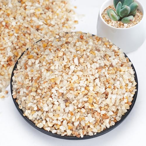 1-2mm Coarse Sand for Plants, 12lbs Horticultural Sand for Succulents, Desert Silica Sand for Cactus, Vases, Aquariums, Terrarium, Fish Tank, Drainage Rocks for Potted Plants, Bamboo, Crafts