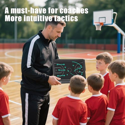16 inch Electronic Basketball Coaching Board | LCD Basketball Tactics Board With Stylus Pen, Basketball Coach Essentials