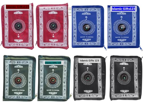 Portable Travel Prayer [48 Pack] Bulk Praying Rug Mat Bulk Namaz Carpet Islamic Muslim Musallah Foldable Waterproof Salah Slalat Ramadan Gift Eid Gift (Mix Colors) - color: Mix Colors