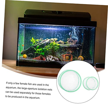 COLLBATH 2pcs Fish Breeding Net for Aquarium Aperture Isolation Box for Fish Fry Incubator Easy to Clean and Install Safe Hatchery Net