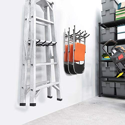 TORACK Garage Hooks Tool Organizer, 4 Pack Heavy Duty Steel 12" Wave Hooks, Wall Mount Garage Storage Utility Hook for Car Tires, Ladder, Chairs, Power Tools, Garden Tools - size: 4-Pack 12" Wave Hooks