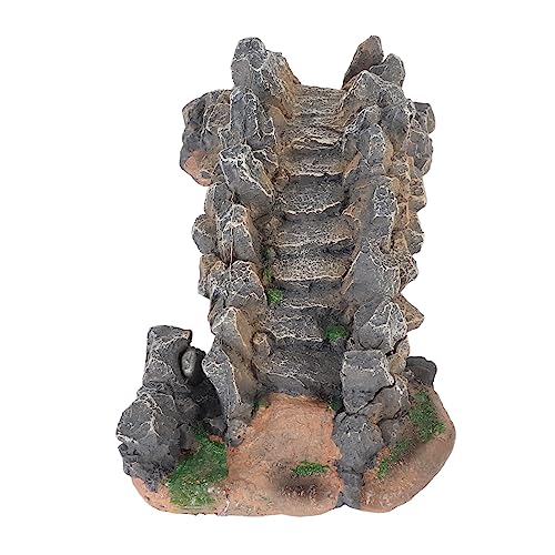 Aquarium Bridge Decoration Resin Arch Bridge Ornament for Fish Tank Landscaping Small Fish Hideout Decor