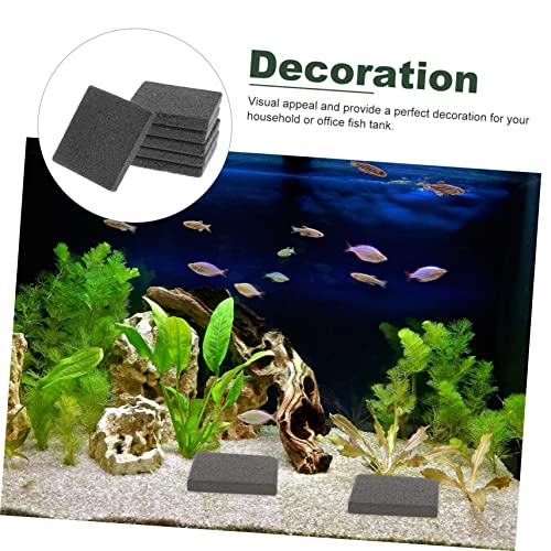 Toddmomy 10pcs Base Mount Support Bracket Ceramic Base for Fish Aquarium Freshwater Tank
