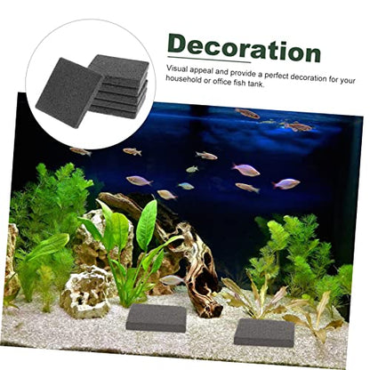 Toddmomy 10pcs Base Mount Support Bracket Ceramic Base for Fish Aquarium Freshwater Tank