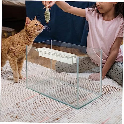 Abaodam Acrylic Water Grass Tool Organizer for Aquariums Multi-functional Tool Holder Storage Rack for Fish Tank Maintenance Sturdy and Easy-to-Use Cleaning Accessory