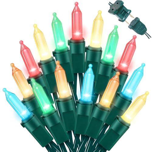 LAMPHOME Easter String Lights, 21.6FT 100 LED Connectable Waterproof Mini Lights, Multi Color Outdoor Indoor Decor for Patio Garden Party Home Christmas Easter - color: 100 Mini LED Multi