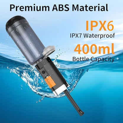 Portable Bidet for Travel, JUTIMER Rechargeable Bidet Sprayer with 400ml Bottle Capacity, Waterproof High Pressure Handheld Bidets for Women/Men, Postpartum Care, Hygiene Cleaning