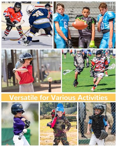 Runhit Youth Baseball Chest Protector Softball Lacrosse Football Padded Compression Shirt Heart Guard Sternum Protection - color: Gray, size: X-Large