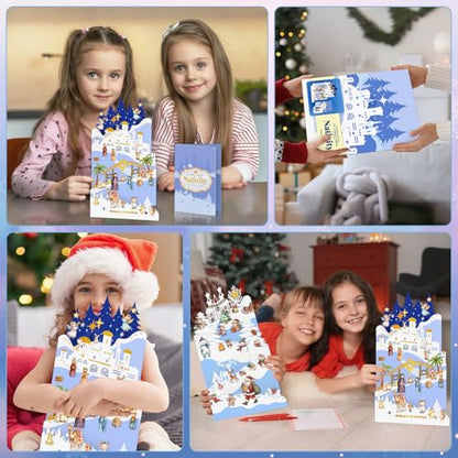 WhatSign Christmas Religious Advent Calendar 2025 - Christmas Nativity Scene Countdown Calendar 24 Days Christian Countdown for Women Kids Adult Teen Girls - color: Nativity